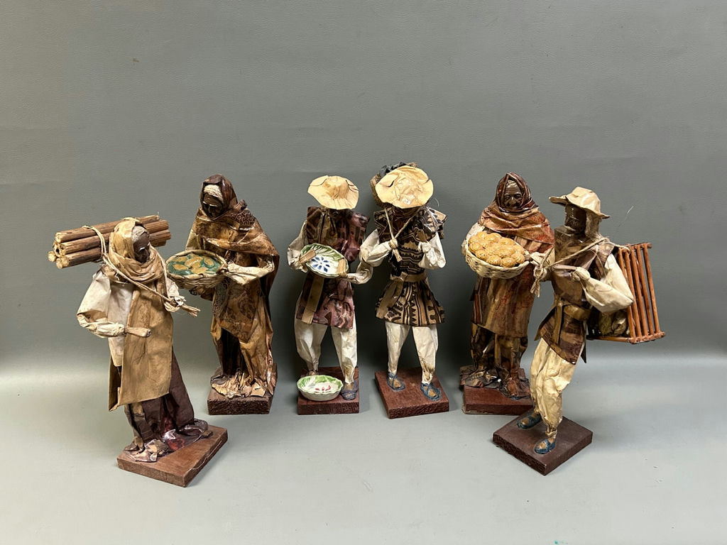 Vintage Paper Mache Figures  - image 1 of 9