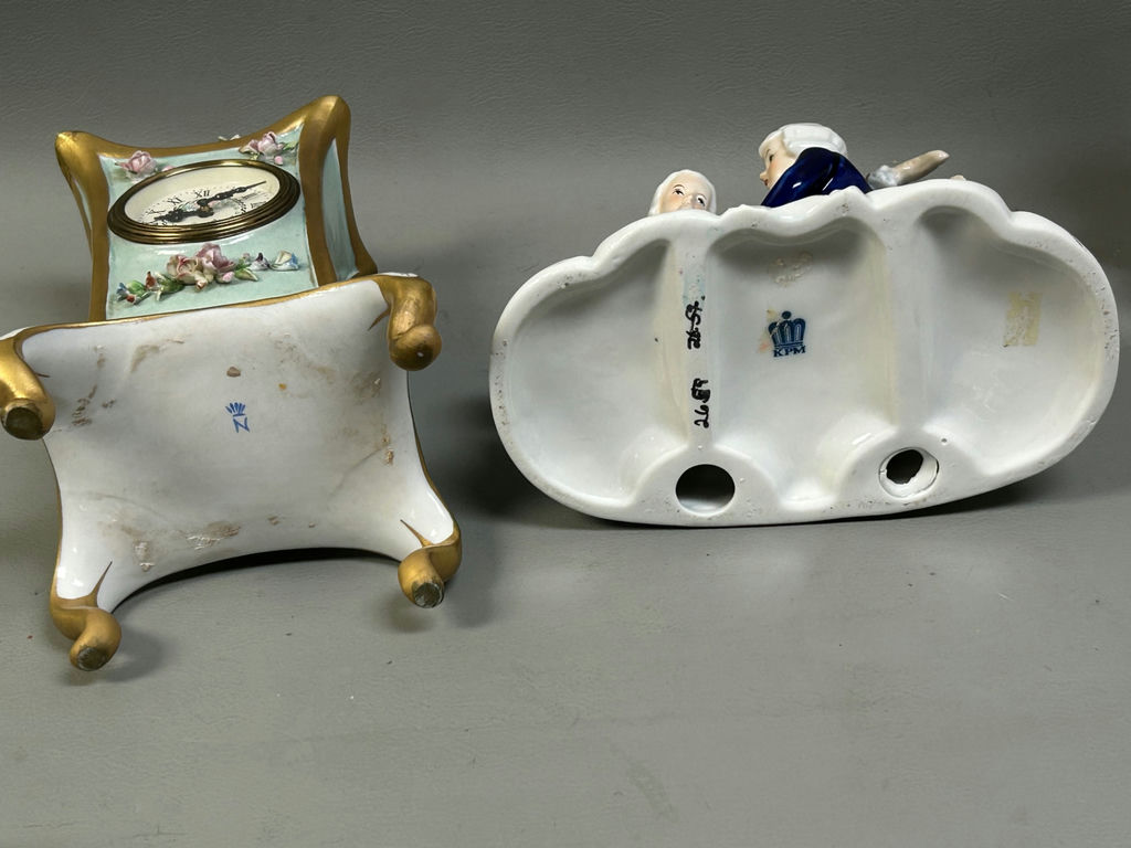 Boudoir Clock and Porcelain Figures - image 6 of 12
