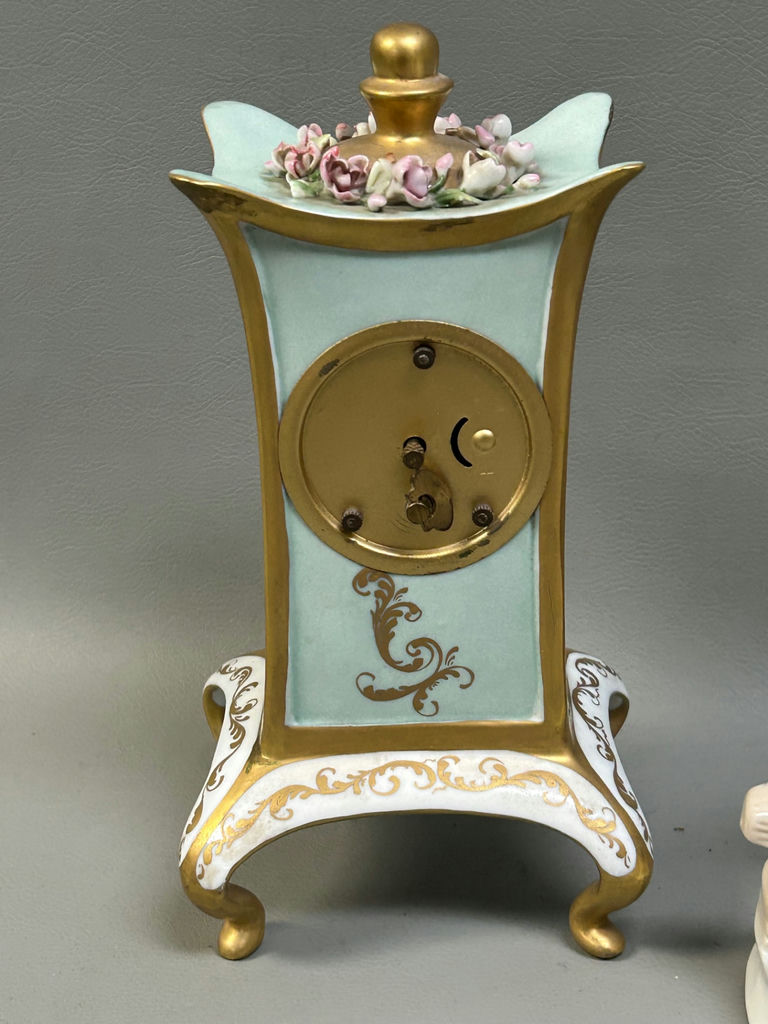 Boudoir Clock and Porcelain Figures - image 7 of 12