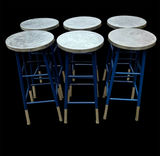 Safavieh Blue-Silver Metal Counter/Bar Stools 6 - thumbnail 1 of 9