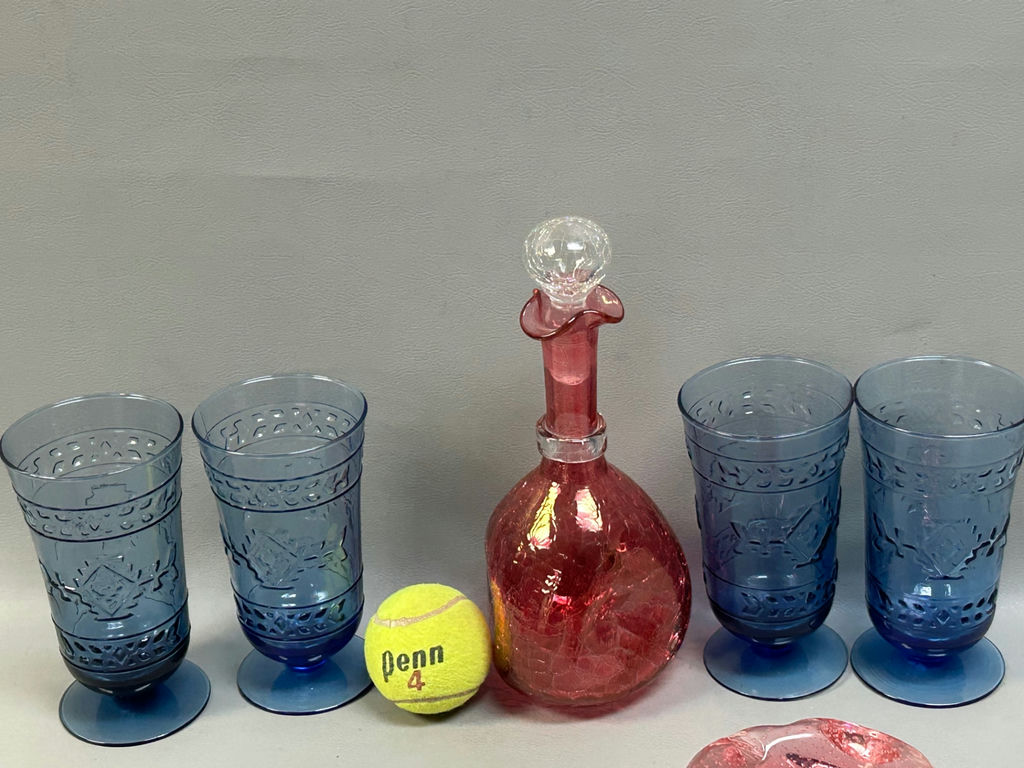 Colored Glass Ware - image 12 of 13