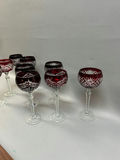 Vintage Romanian Cut Crystal Stem Goblets - thumbnail 10 of 10