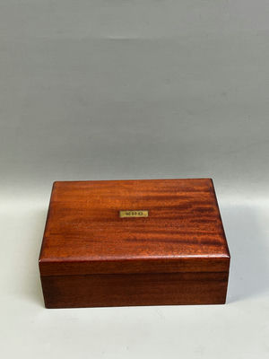 Antique Humidor Box with Milk Glass Lining - Image 1 of 7
