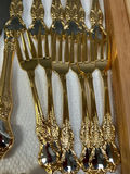 German BMF Mann Im Mond Gold Wash Flatware  - thumbnail 7 of 15