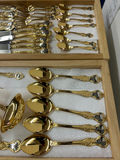 German BMF Mann Im Mond Gold Wash Flatware - thumbnail 15 of 15