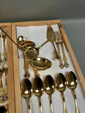 German BMF Mann Im Mond Gold Wash Flatware - thumbnail 12 of 15