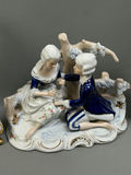 Boudoir Clock and Porcelain Figures  - thumbnail 3 of 12
