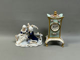 Boudoir Clock and Porcelain Figures - thumbnail 2 of 12