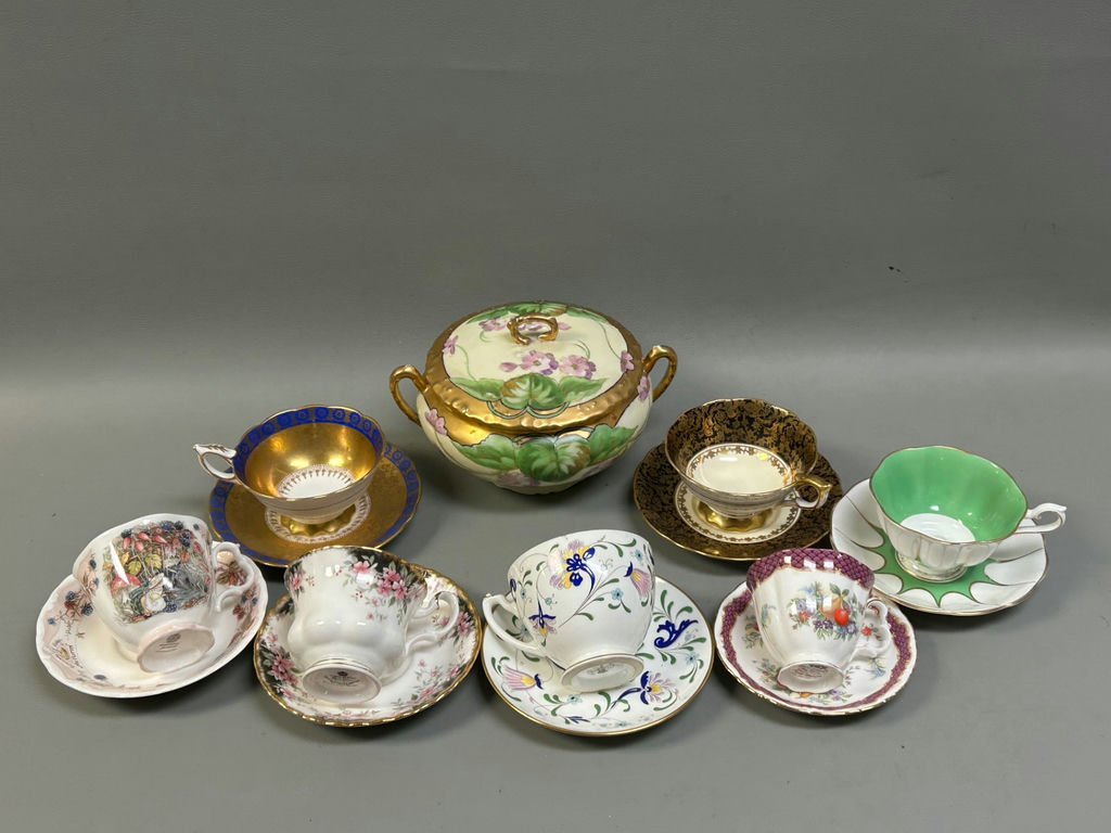 Biscuit Jar, Cups and Saucers - image 12 of 18