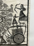 Oriental Temple Rubbing Ink on Paper  - thumbnail 4 of 6