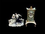 Boudoir Clock and Porcelain Figures  - thumbnail 1 of 12