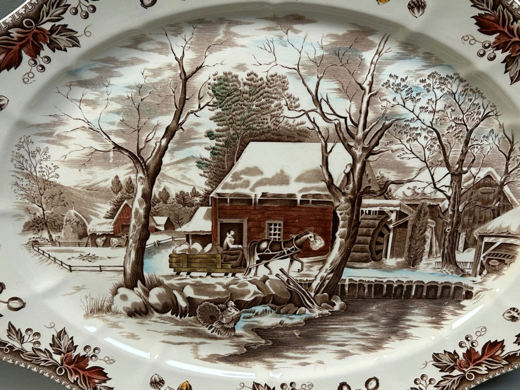 Johnson Bros Country Life Oversized Platter - image 2 of 5