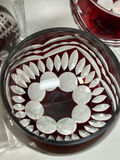 Vintage Romanian Cut Crystal Stem Goblets - thumbnail 8 of 10