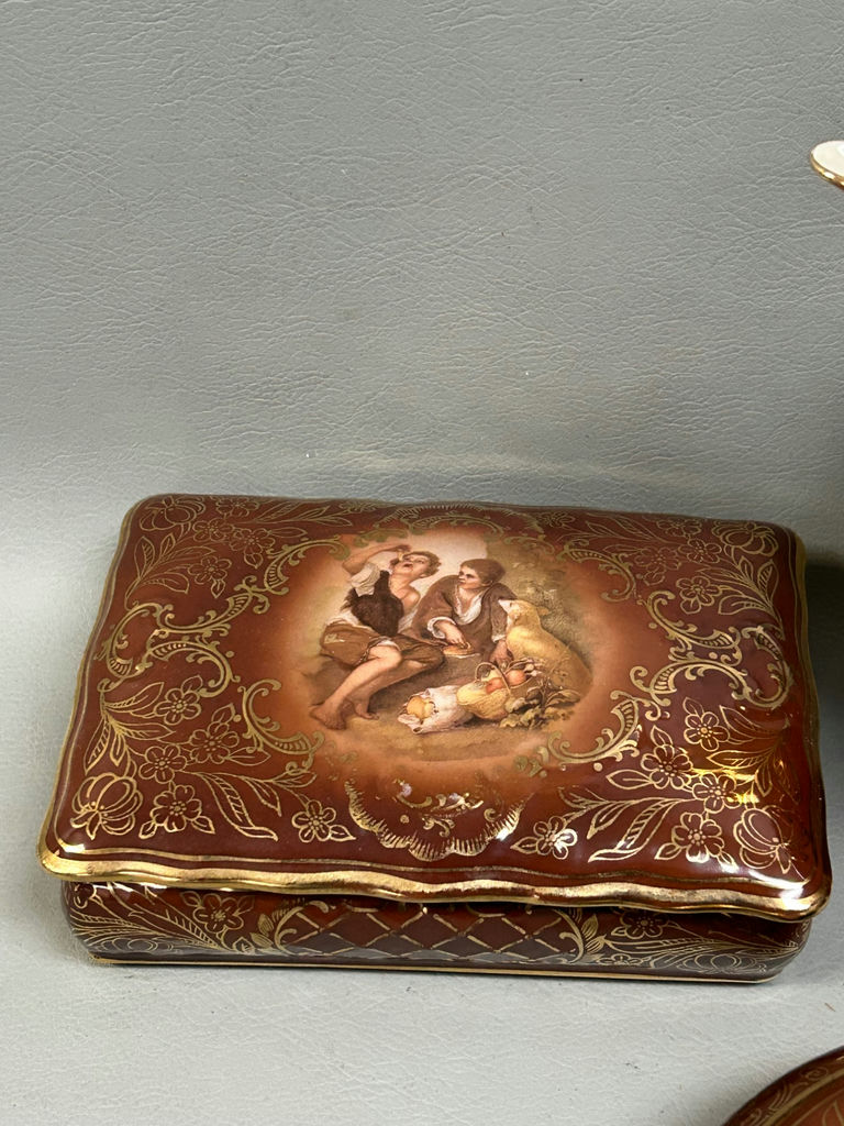 German Dresser Boxes, Teapot and Creamer  - image 7 of 10