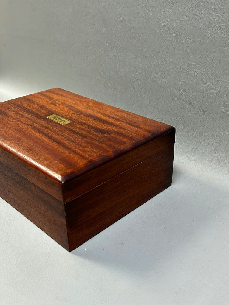 Antique Humidor Box with Milk Glass Lining  - image 6 of 7
