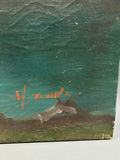 Old Cottage Landscape River Oil on Canvas  - thumbnail 2 of 7