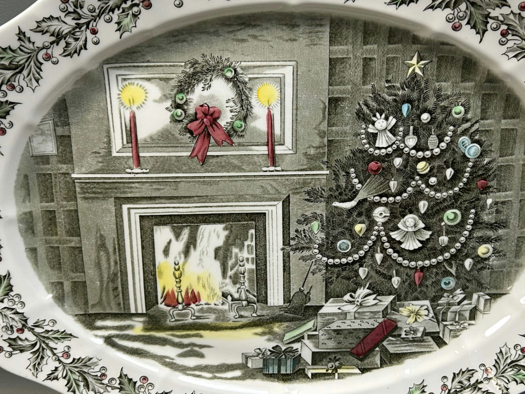 Johnson Bros Merry Christmas Oversized Platter - image 2 of 5