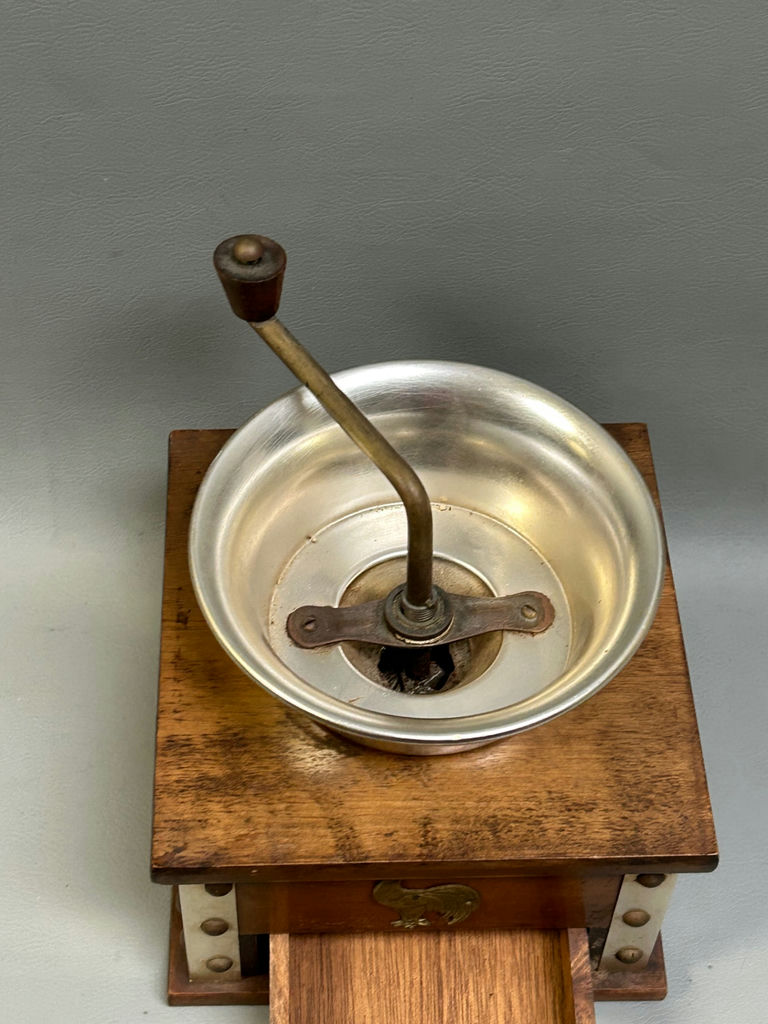 Vintage Crank Lap Coffee Grinder  - image 3 of 9