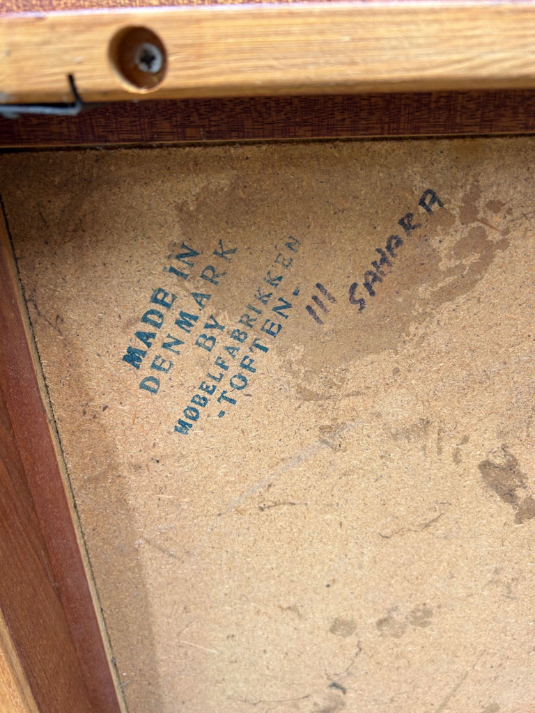 Mid-Century Tile Top End Table Made in Denmark - image 2 of 8