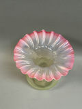 Vintage Hand-Blown Ruffled Uranium Art Glass Vase - thumbnail 6 of 6