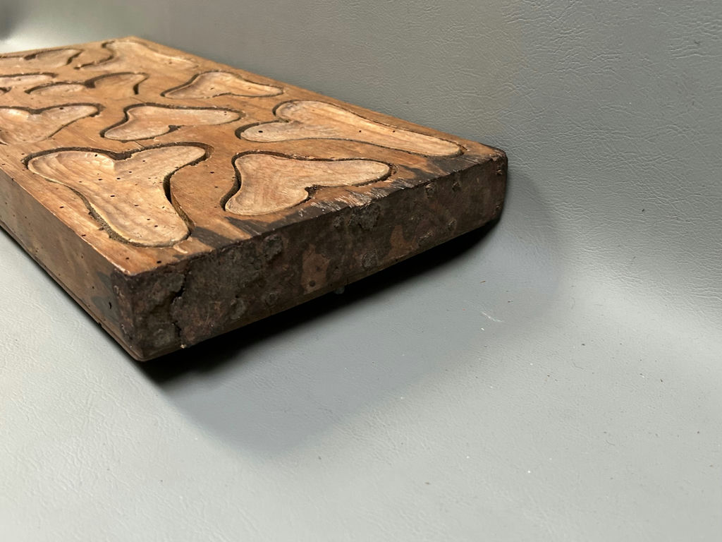 Antique Primitive Country Kitchen Wooden Mold - image 5 of 7