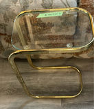 Brass and Glass Table - thumbnail 1 of 4