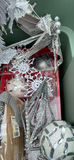 Tote Of Silver And White Christmas Decor - thumbnail 4 of 8