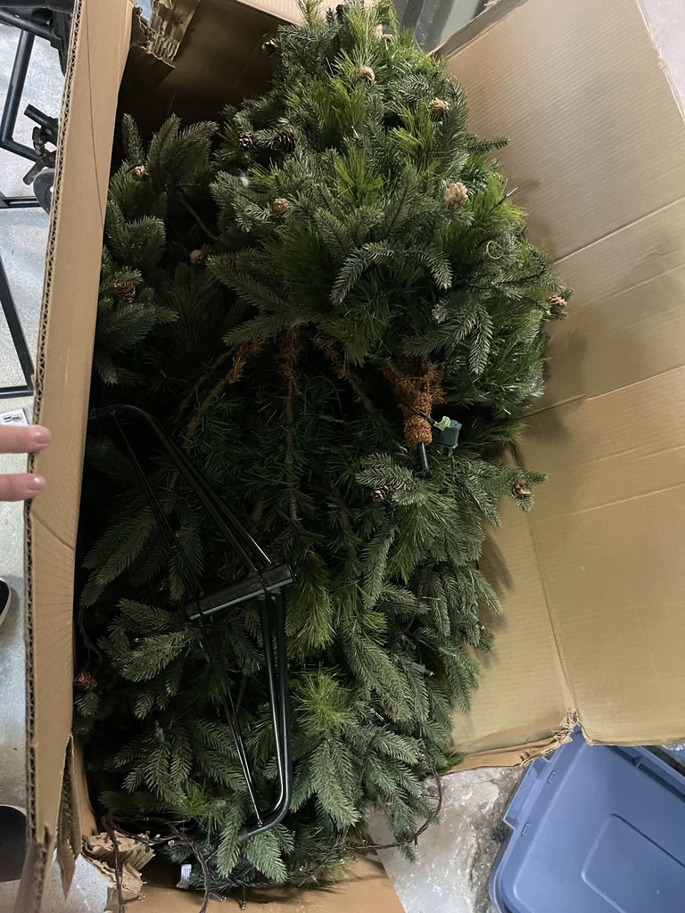 7 Ft Christmas Tree and Smaller Tree In Pot - image 6 of 9