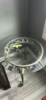 Pair of Glass Tables - Image 1 of 4