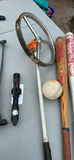 Baseball Bats, Baseball, Air Pumps, and Measuring Wheel - thumbnail 5 of 6