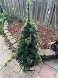7 Ft Christmas Tree and Smaller Tree In Pot - thumbnail 1 of 9