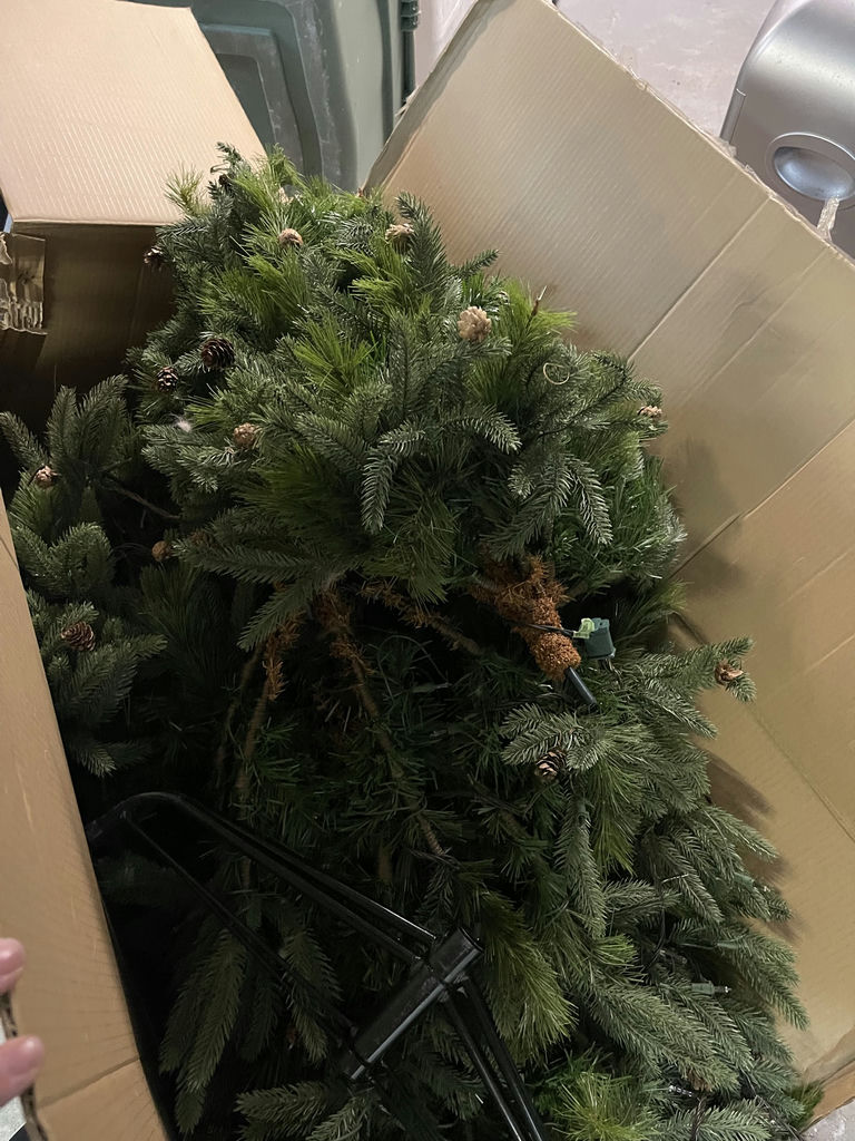 7 Ft Christmas Tree and Smaller Tree In Pot - image 7 of 9