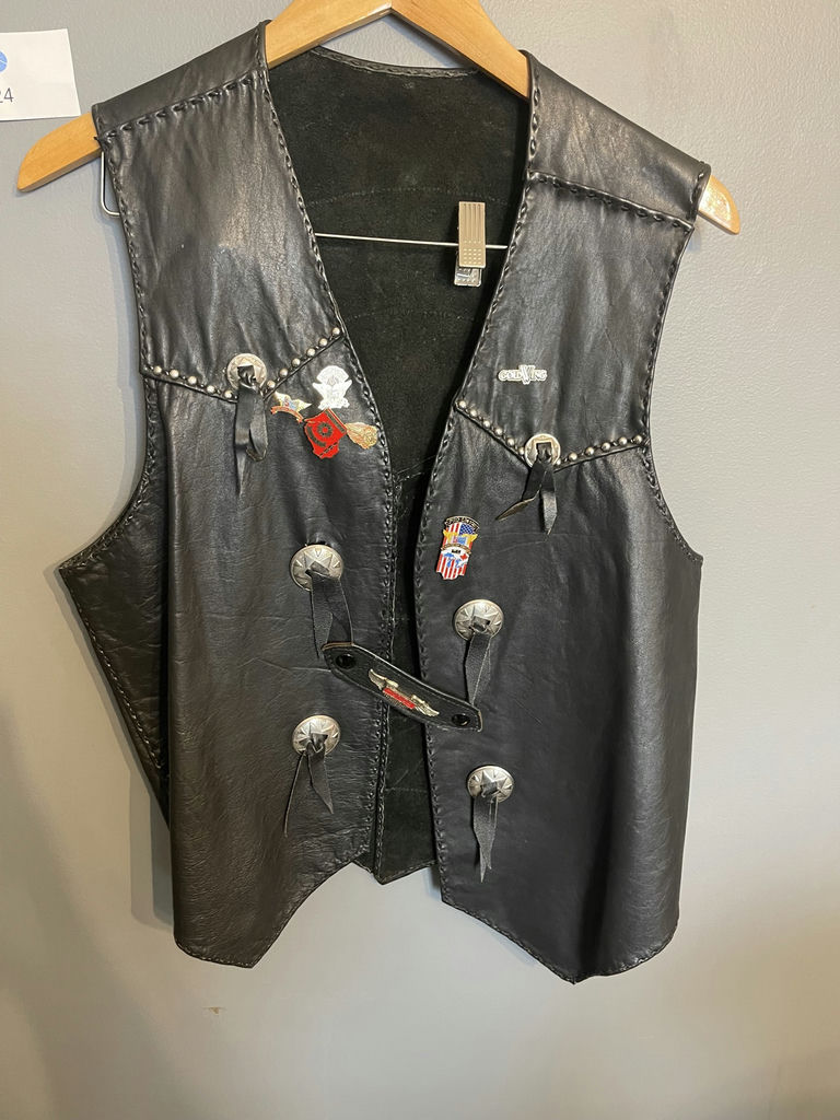 Fancy Honda Motorcycle Vest With pins - image 1 of 7