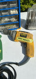 Hitachi and DeWalt Corded Drills with Parts Organizer and Wood Spade Bit Set - thumbnail 3 of 8