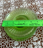 6 Vintage Uranium Glass Dessert Plates - thumbnail 2 of 3