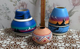 3 pcs Vintage Native American Cedar Mesa Signature Pottery - thumbnail 1 of 5