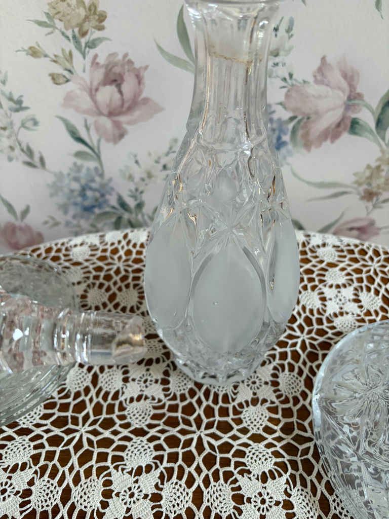 Vintage Wine Decanters, Princess House and Clear Glass - image 6 of 7