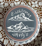 Vintage Hand etched Navajo pottery signed, plus a windchine - thumbnail 2 of 3