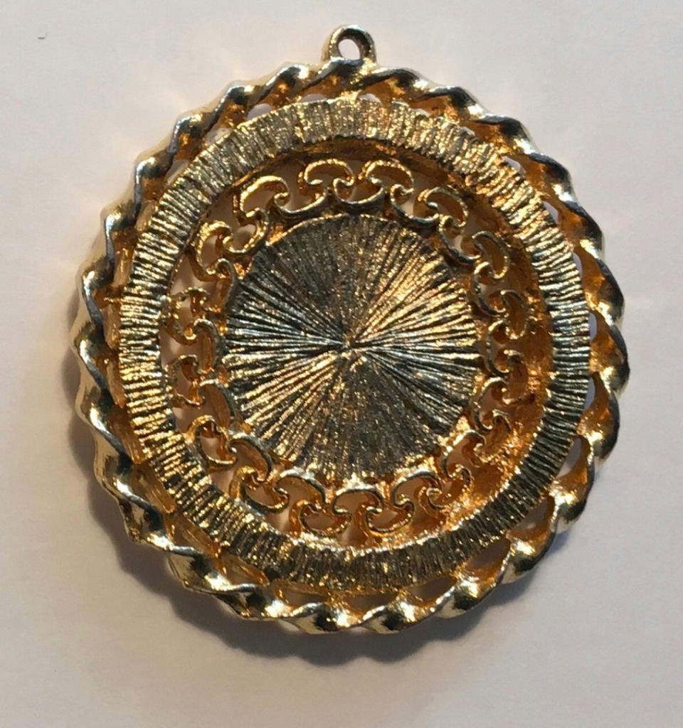 1906 Indian Head Penny Pendant With Rhinestones - image 2 of 2