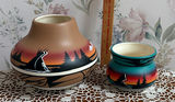 2 pcs Vintage Native American Pottery Navajo & Cedar Mesa - thumbnail 1 of 4