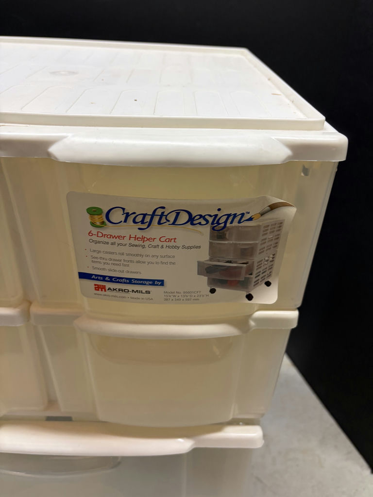 6 Drawer Helper Cart - image 2 of 3