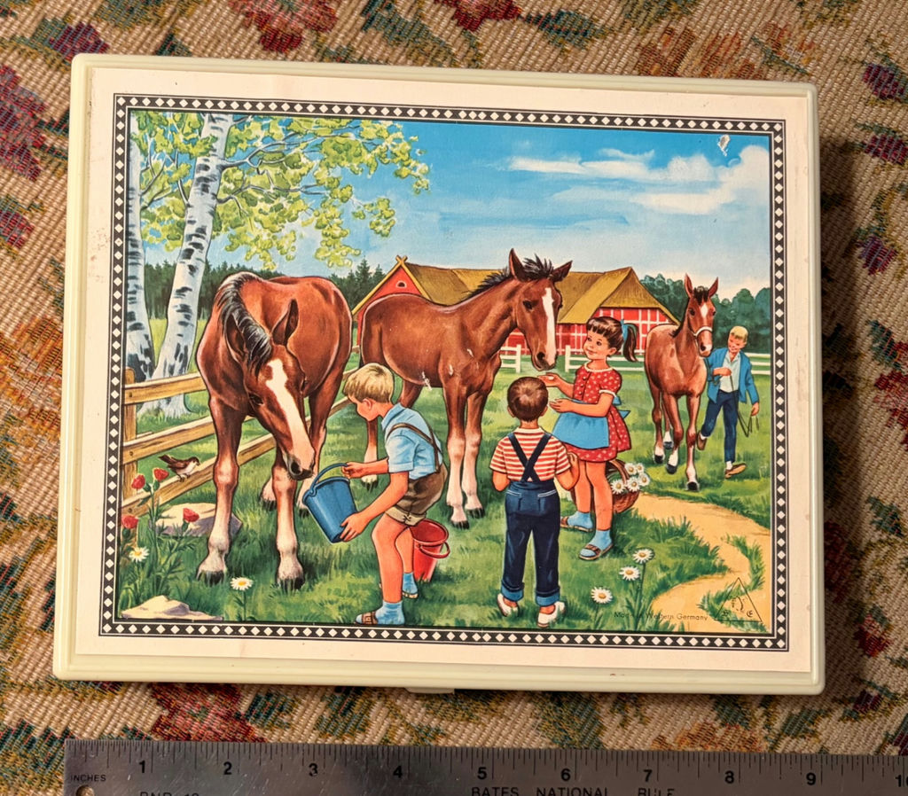 Vintage German Hermann Eichhorn Wooden Cube Puzzle - image 1 of 2