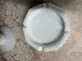 Hobnail Milk Glass and Hammered Alum. Tray - thumbnail 2 of 3
