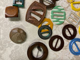 Collection of Vintage Belt Buckles and Clothing Fasteners - thumbnail 2 of 6