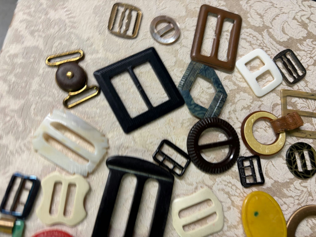 Collection of Vintage Belt Buckles and Clothing Fasteners - image 3 of 6
