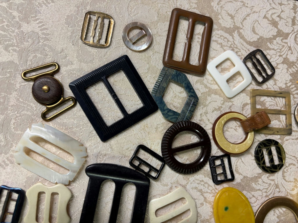 Collection of Vintage Belt Buckles and Clothing Fasteners - image 4 of 6