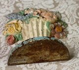 Cast Iron Floral Basket Doorstop - thumbnail 3 of 3