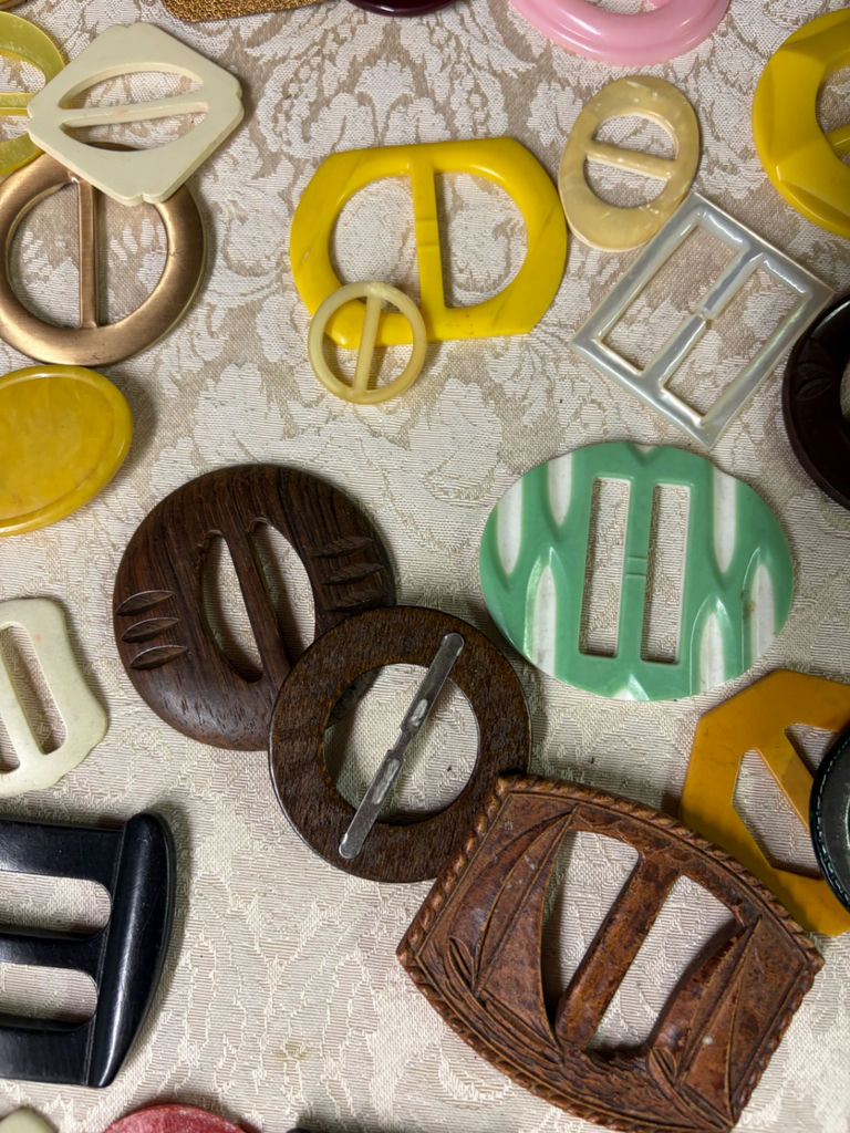 Collection of Vintage Belt Buckles and Clothing Fasteners - image 6 of 6