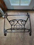 Small Wrought Iron Table With Glass Top. - thumbnail 4 of 8