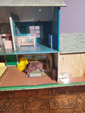 Tin Toy Doll House With Furniture #2 - thumbnail 3 of 6